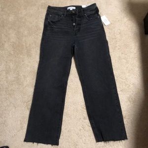 Macy’s dark grey cropped highrise jeans